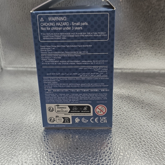 Disney Miniso Stitch Pillow Night Blind Box Figure w/ Card & Box Complete - Picture 5 of 5